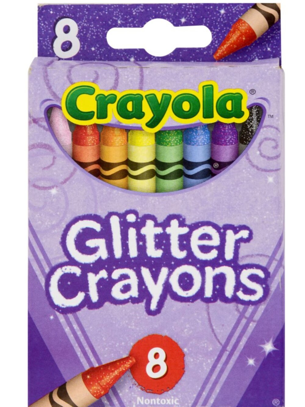 Crayola Glitter Crayons Pack - 8 Colors